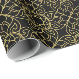 Papel De Regalo Motif Gold Black de Tailandia
