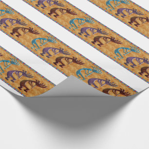 Papel De Regalo Motif nativo americano de Kokopelli 3D