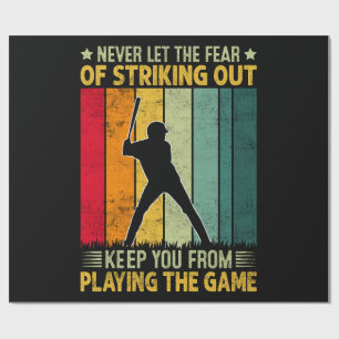 Papel De Regalo Motivación del jugador de béisbol