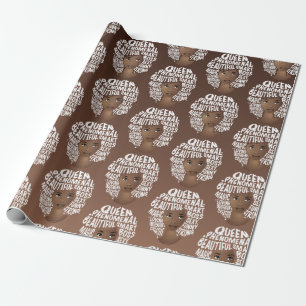 Papel De Regalo Motivadoras mujeres negras, belleza natural del ca