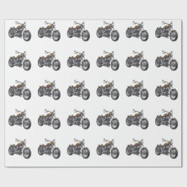 Papel De Regalo Motocicleta Gráfica