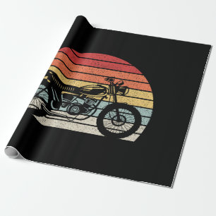 Papel De Regalo Motocicleta Retro Vintage
