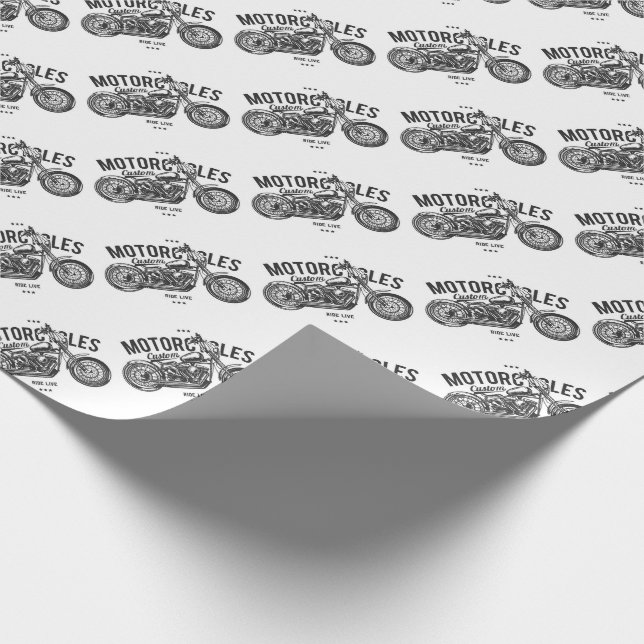 Papel De Regalo Motocicletas (Esquina)
