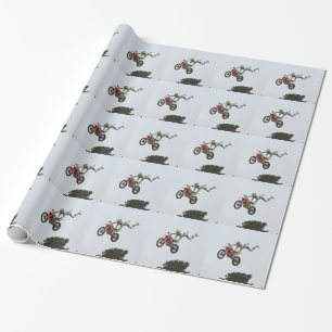 Papel De Regalo Motocrós extremo