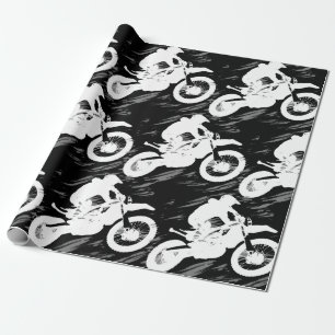 Papel De Regalo Motocross Carreras de motocicleta deportiva compet