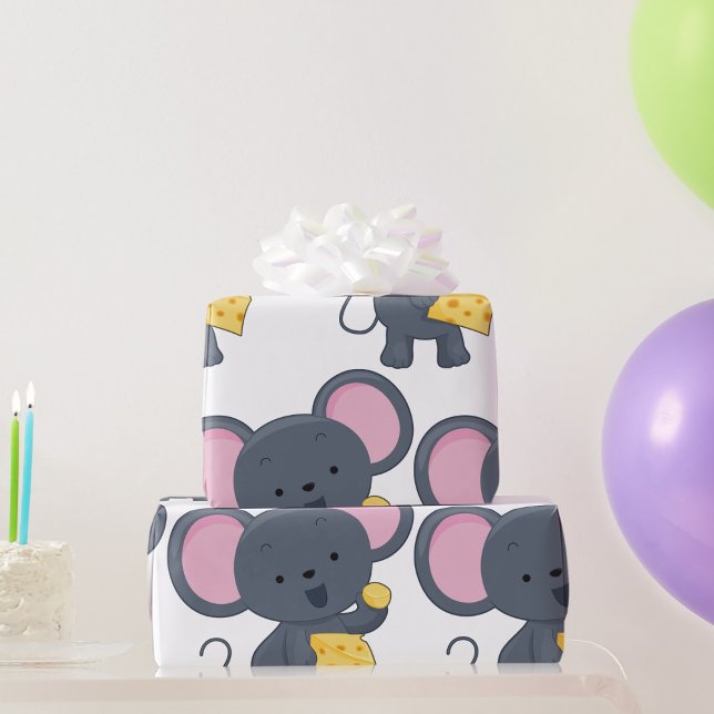Papel De Regalo Mouse Eating Cheese (Subido por el creador)