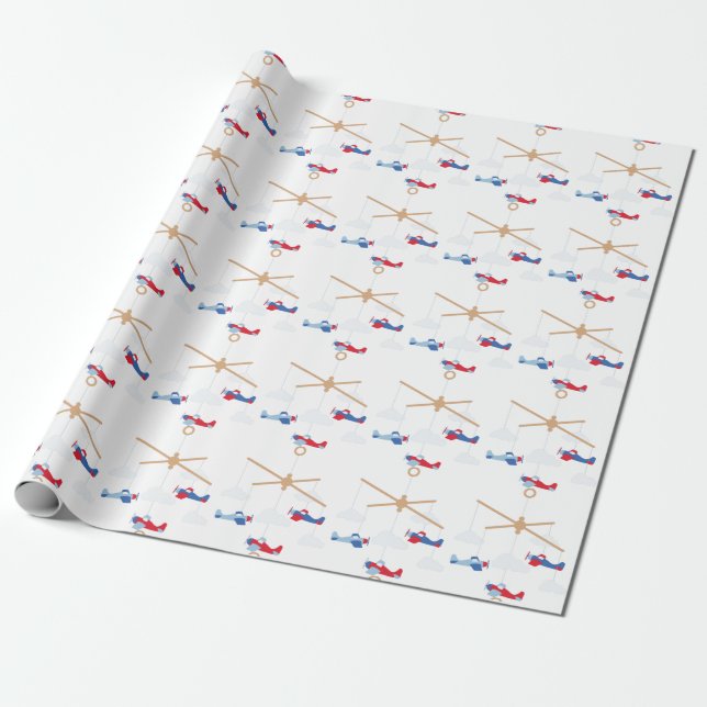 Papel De Regalo Móvil avión (Desenrollado)