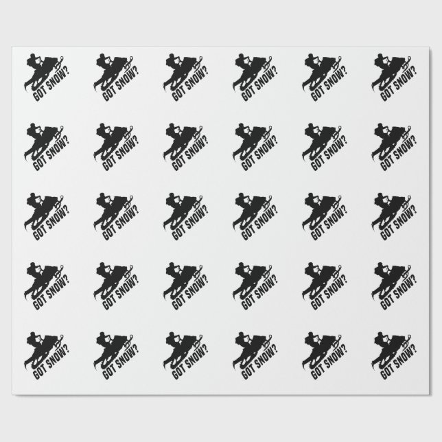 Papel De Regalo Movilización de nieve (Superficie plana)