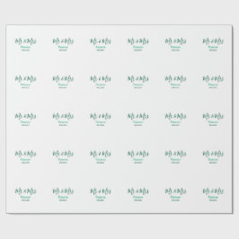 Papel De Regalo Mr & Mrs last name married year wedding engagement