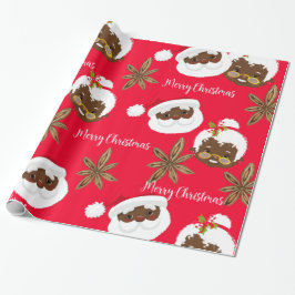Papel De Regalo Mr. y la Sra. Santa Claus Gift Wrap