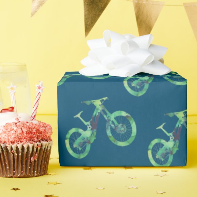 Papel De Regalo MTB Downhill Bike Offroad Sport Xtreme (Fiesta de cumpleaños )