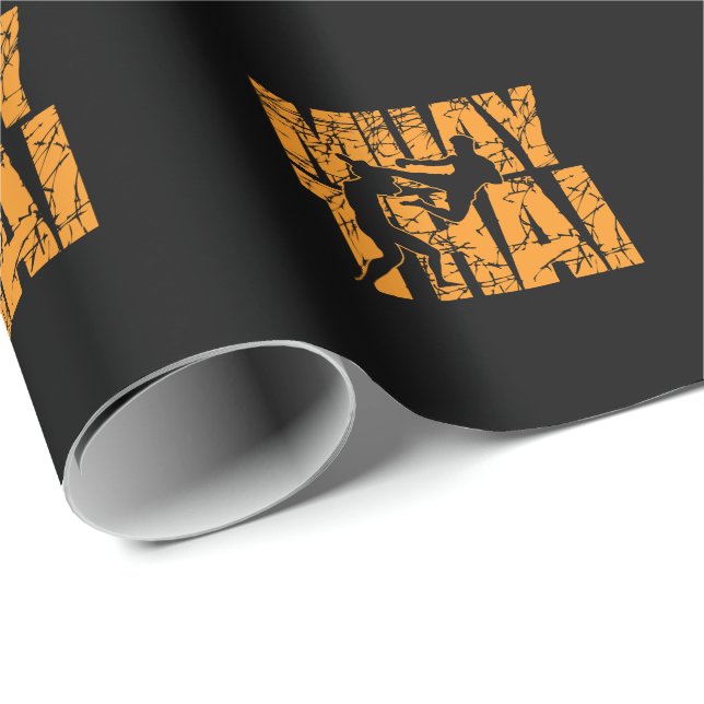 Papel De Regalo Muay Thai Kampf mit Stil (Esquina del rollo)
