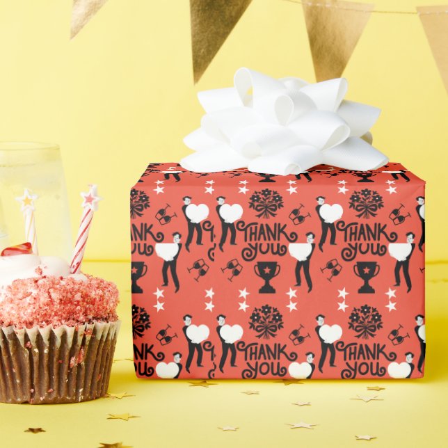 Papel De Regalo Muchas Gracias (Fiesta de cumpleaños )