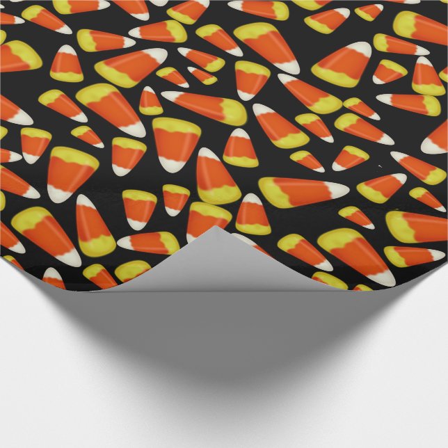 Papel De Regalo Mucho maíz de caramelo de Halloween (Esquina)