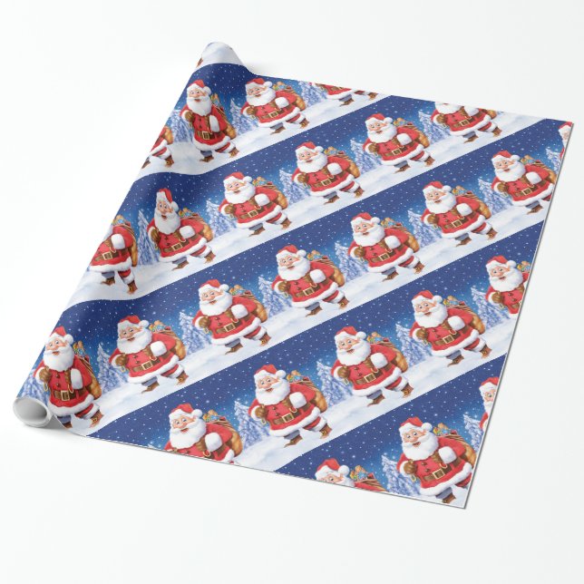 Papel De Regalo Muchos amigos Navidades envueltos envolviendo pape (Desenrollado)