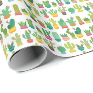 Papel de regalo - Muchos Cactus