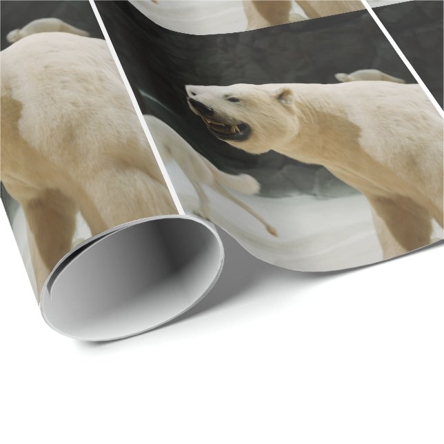 Papel De Regalo Mueca del oso polar (Esquina del rollo)