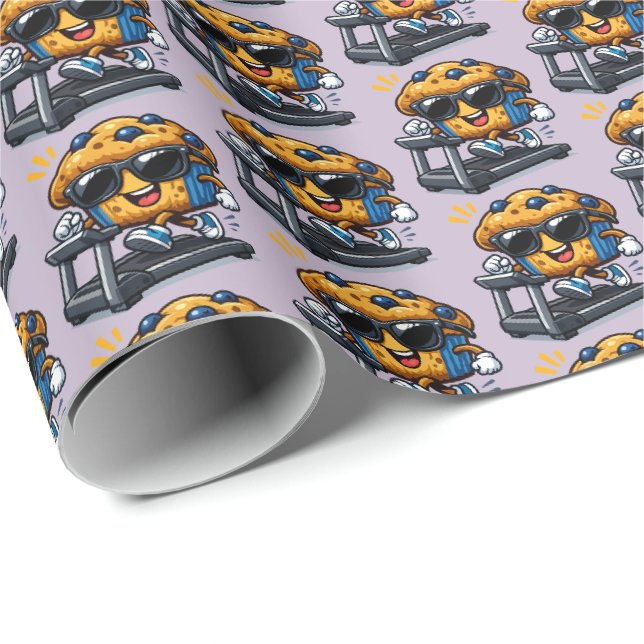 Papel De Regalo Muffin de Cinta de Correr (Esquina del rollo)