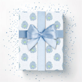 Papel De Regalo Mughal Bloom Dot in Slate and Green