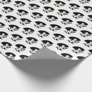 Papel De Regalo Mujer Art Déco con sombrero grande guantes RL