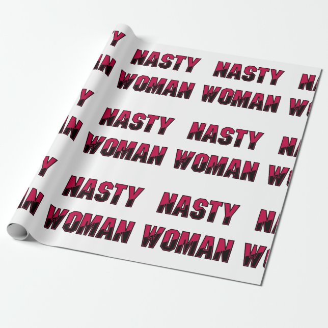 Papel De Regalo Mujer desagradable (Desenrollado)