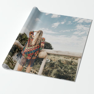 Papel De Regalo Mujer en terraza