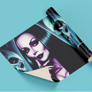 Papel De Regalo Mujer gótica vintage