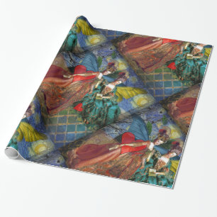 Papel De Regalo Mujer Mariposa Caprichosa Géminis Gótica Clásica