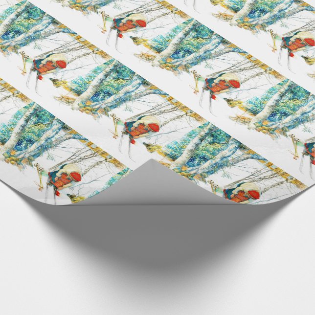 Papel De Regalo Mujer poniéndose en sus esquinas (Esquina)