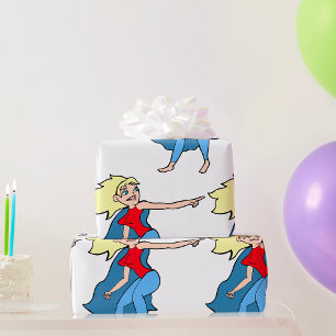 Papel De Regalo Mujer Superhéroe