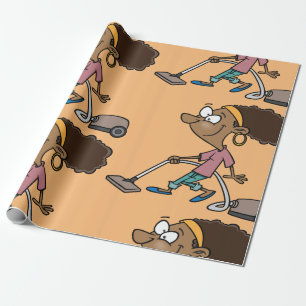 Papel De Regalo Mujer Vaccuming
