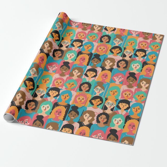 Papel De Regalo Mujeres (Desenrollado)