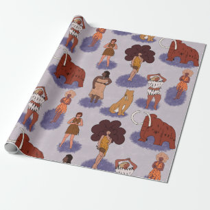 Papel De Regalo Mujeres cavernas de la diversidad