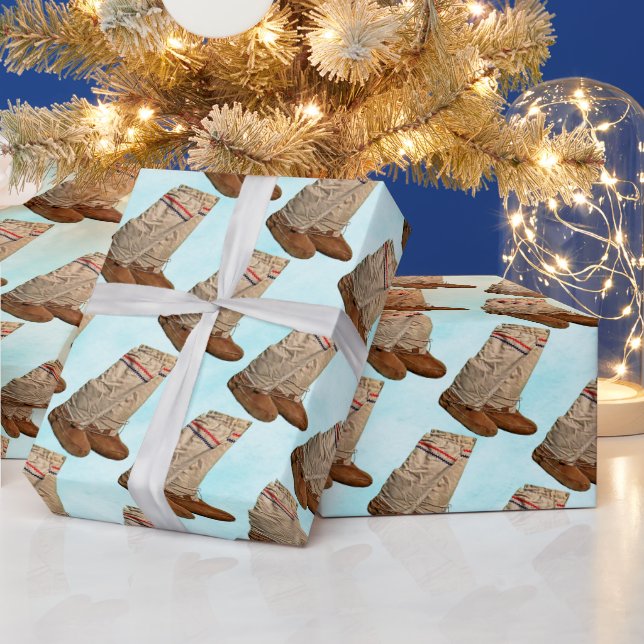 Papel De Regalo Mukluks sobre nieve (Vacaciones)