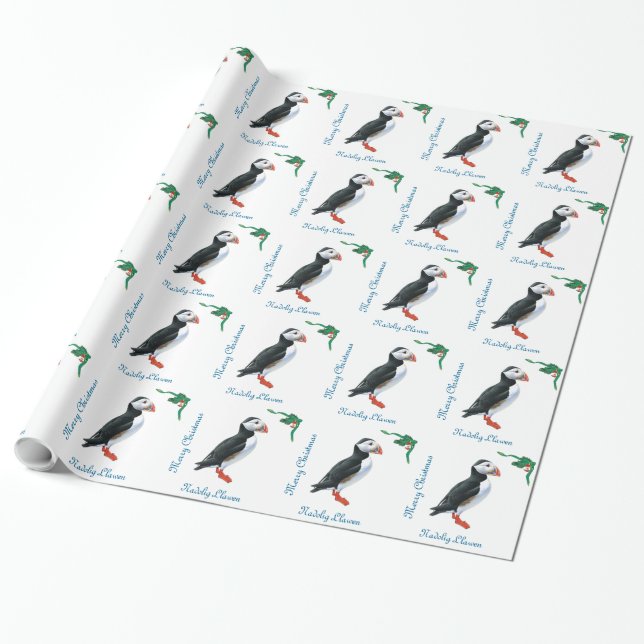 Papel de regalo mullido del navidad del (Desenrollado)