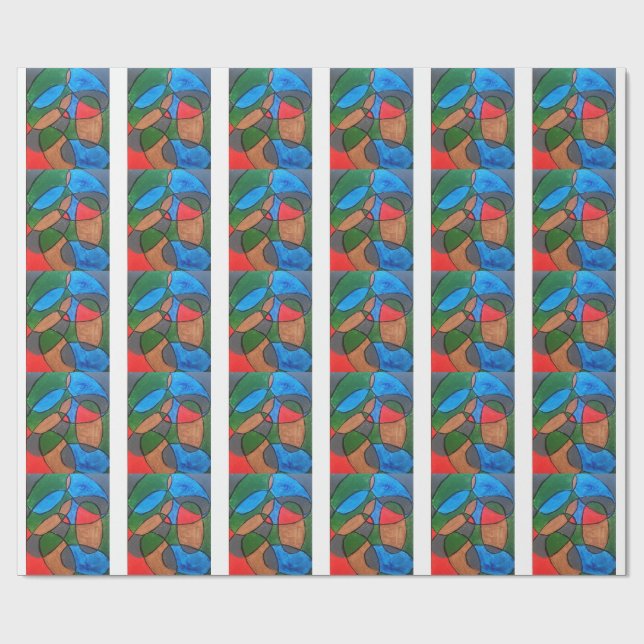 Papel De Regalo Multi Color  (Superficie plana)