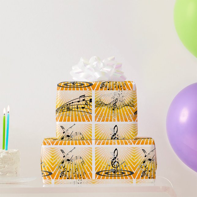 Papel De Regalo Múltiples notas musicales (Subido por el creador)