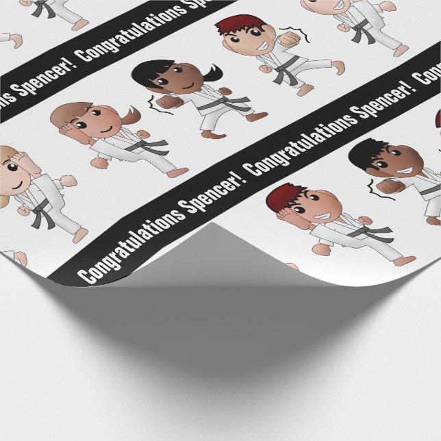 Papel De Regalo Múltiples ocasiones de artes marciales personaliza (Esquina)