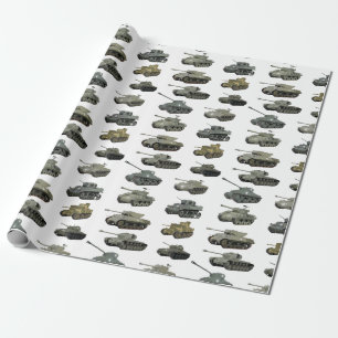 Papel De Regalo Múltiples tanques estadounidenses para la Segunda