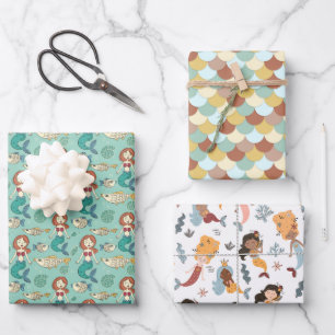 Papel de regalo Multitud de Sirenas