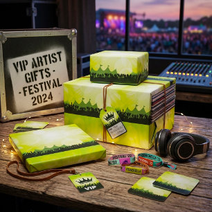 Papel De Regalo Multitud en el concierto de siluetas del Green Mus
