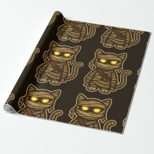 Papel De Regalo Mummy Gatito Espeluznante Lindo