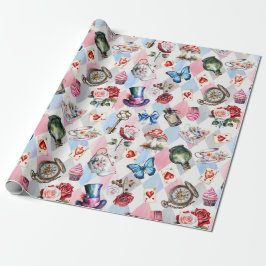 Papel De Regalo Mundo de Ensueño Patrón Victoriano Acuarela Capric