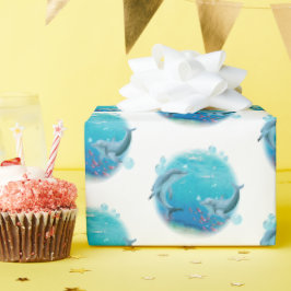 Papel De Regalo Mundo de los delfines