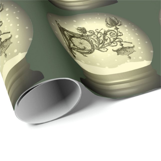 Papel De Regalo Mundo de nieve Art Nouveau (Subido por el creador)