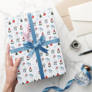 Papel De Regalo Mundo Mágico de Invierno