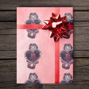 Papel De Regalo Muñeca de trapo sonriente espeluznante con adorno