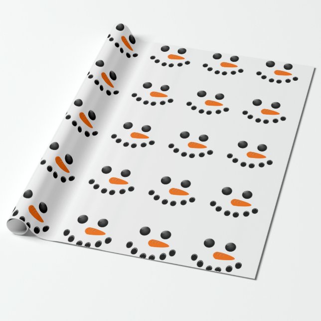 Papel De Regalo Muñeco de nieve (Desenrollado)