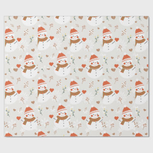 Papel De Regalo ⛄ muñeco de nieve