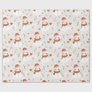 Papel De Regalo ⛄ muñeco de nieve